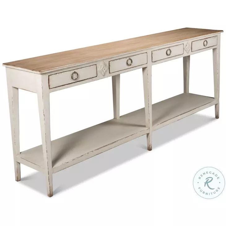 Provincial White Hall Table