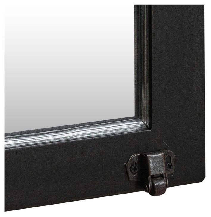 Meritage Aged Charcoal and Caramel 66" Credenza with LED in Hutch