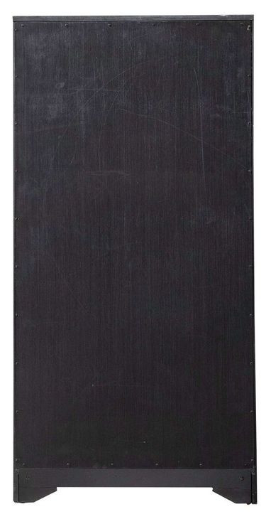 Meritage Aged Charcoal and Caramel 60" Bookcase