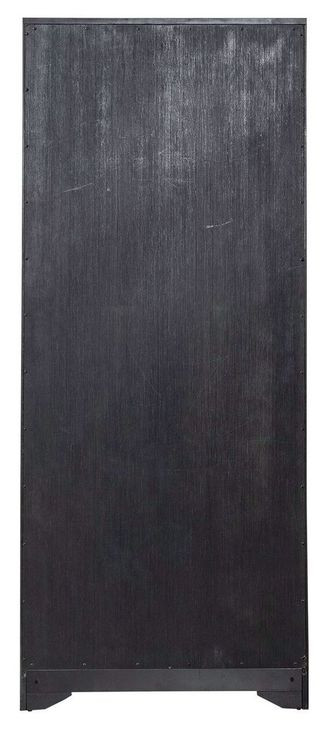 Meritage Aged Charcoal and Caramel 72" Bookcase