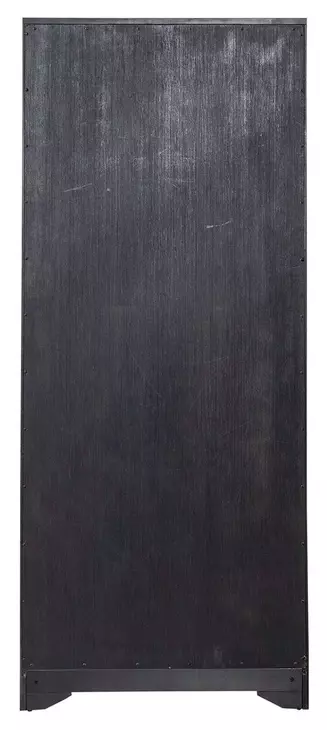 Vintner Hill Aged Charcoal and Caramel 72" Bookcase