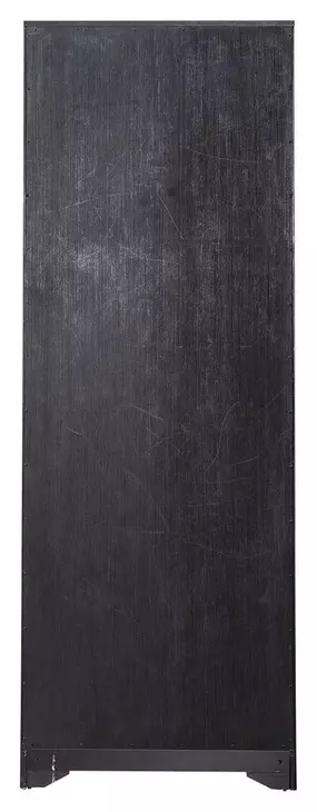 Vintner Hill Aged Charcoal and Caramel 84" Bookcase