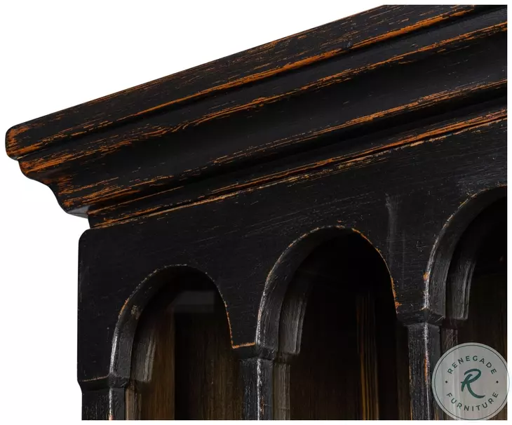 Edgar Allan Antique Black Bookcase