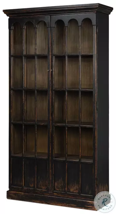 Edgar Allan Antique Black Bookcase