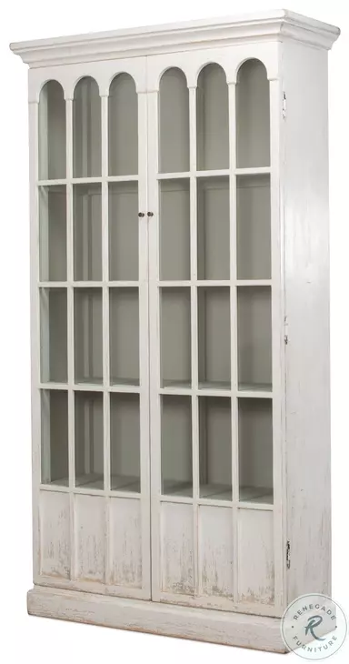 Edgar Allan Whitewash Bookcase