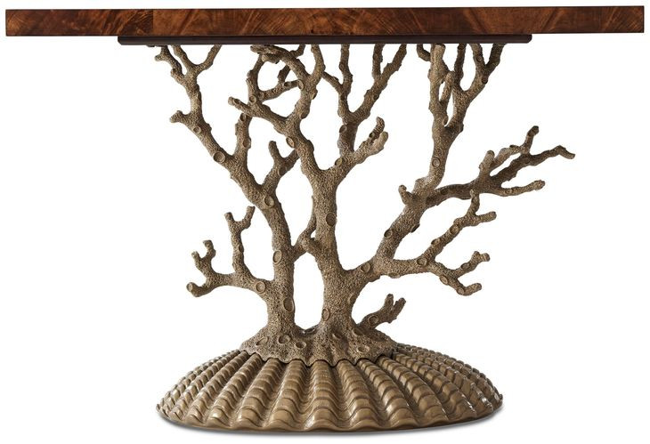 TA Originals Beige and Georgian Rectangular Console Table