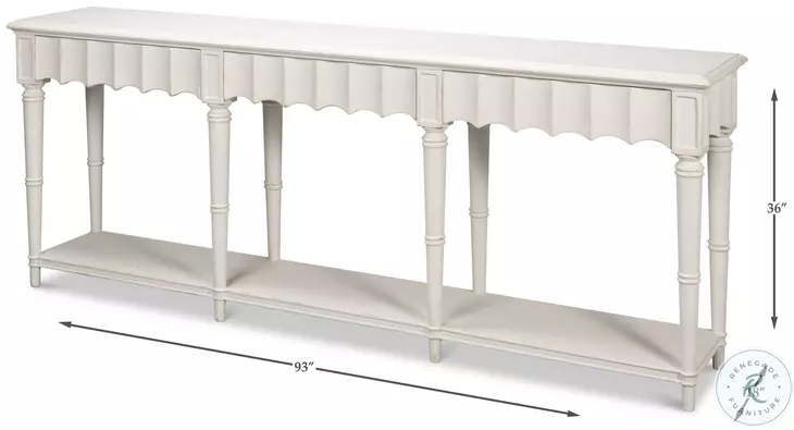 Chantal Antique White Console Table