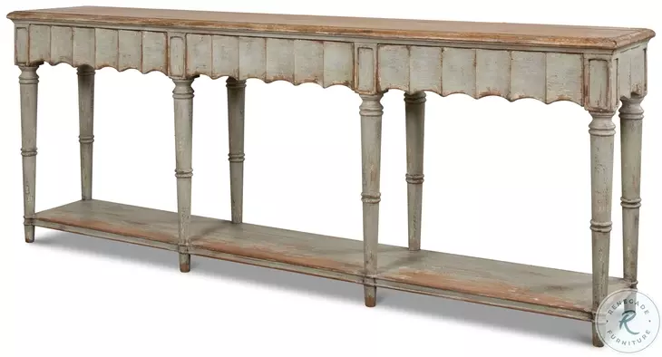 Chantal Natural And Sage Console Table