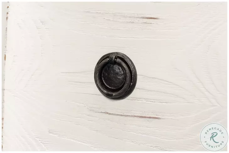 Courbee Bungalow White 3 Drawer Nightstand