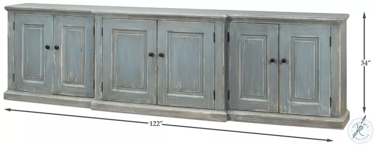 San Marco Blue Grey Credenza