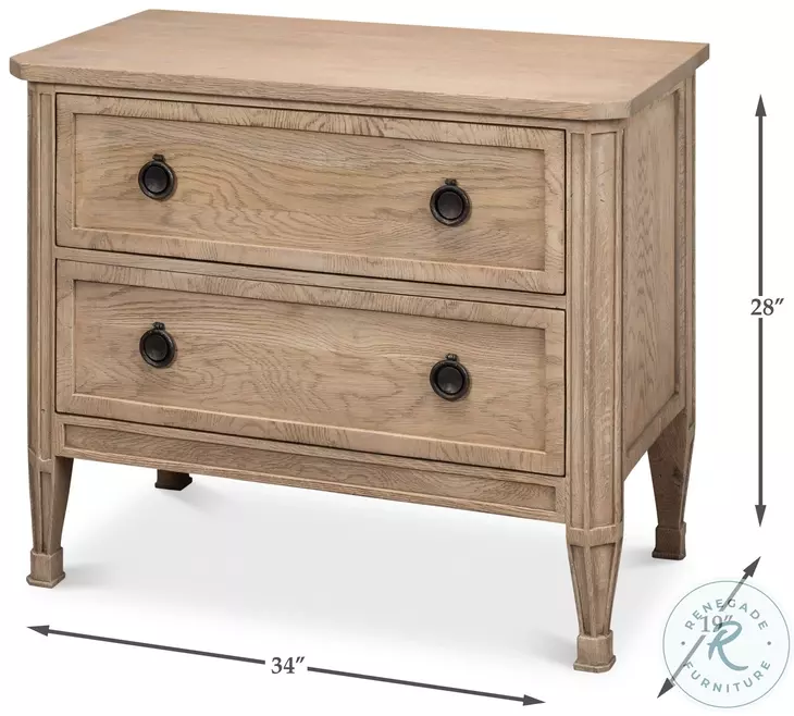 Gordon Flaky Pine 2 Drawer Chest