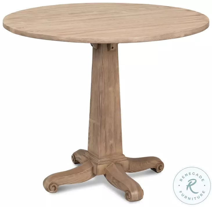 Perry Flaky Pine Round Bistro Table