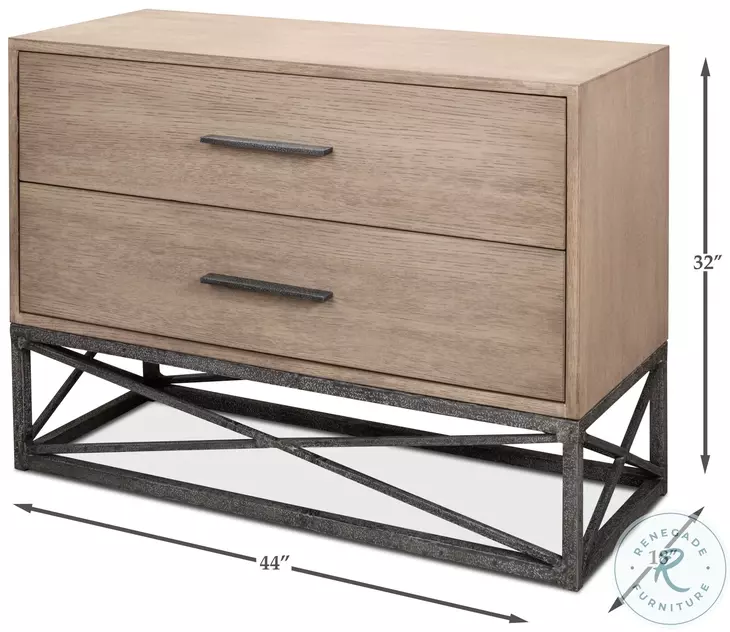 Blyth Flaky Pine 2 Drawer Chest