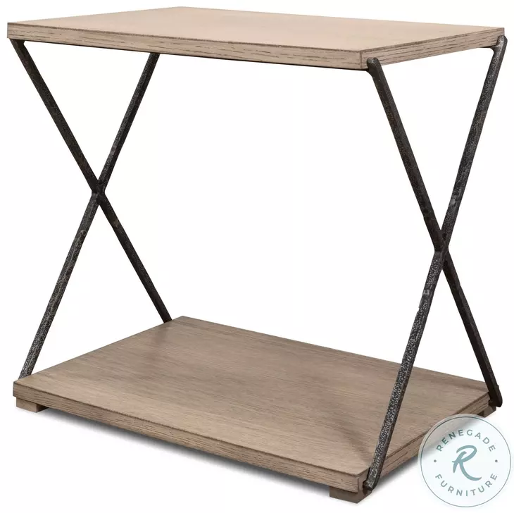 Nathanial Flaky Pine Side Table