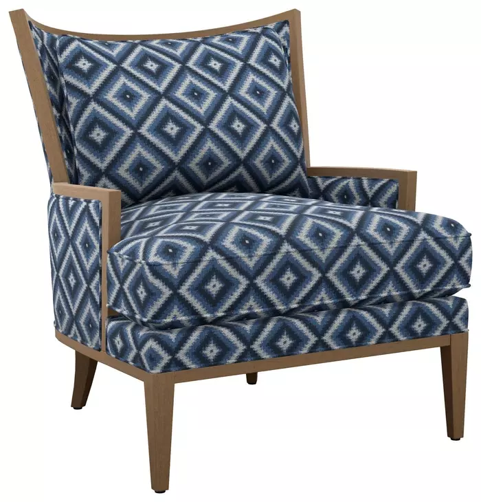 Atwood Navy Upholstered Chair