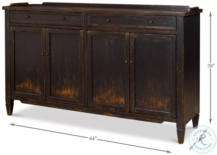 Madigan Antique Black Sideboard