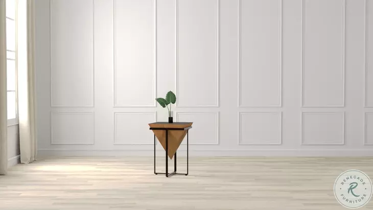 Hardy Tan And Black End Table