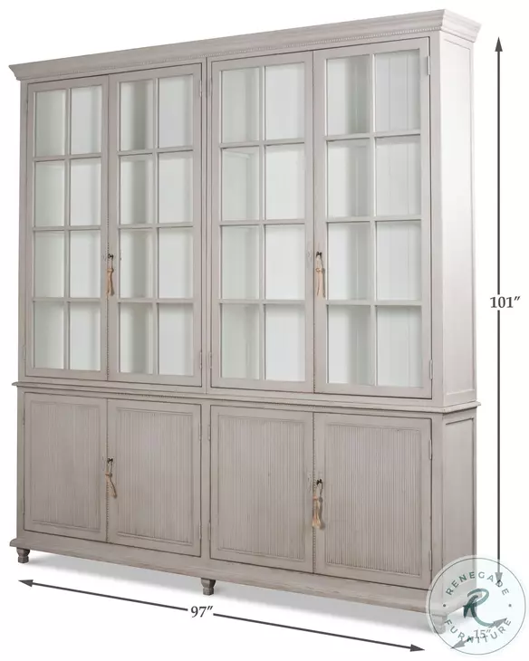 Harper Soft Grey Bookcase