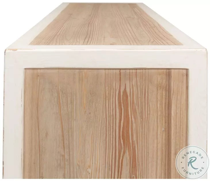 Connor Antique White And Weathered Center Drawer Console