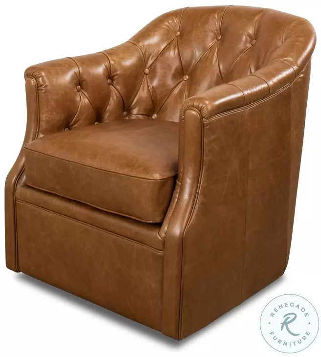 Coolidge Cuba Brown Swivel Chair