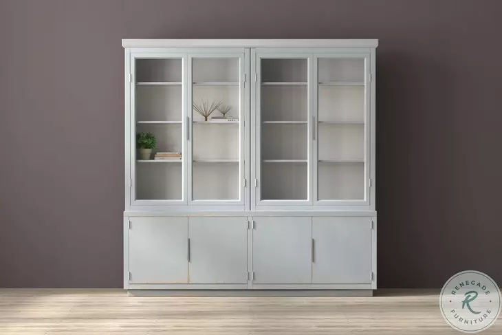 Maldives Eros Blue 4 Door Bookcase