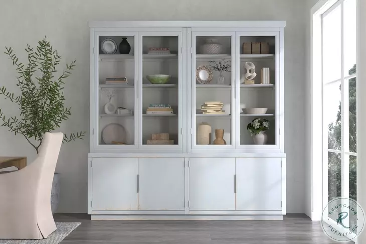 Maldives Eros Blue 4 Door Bookcase