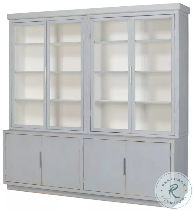 Maldives Eros Blue 4 Door Bookcase