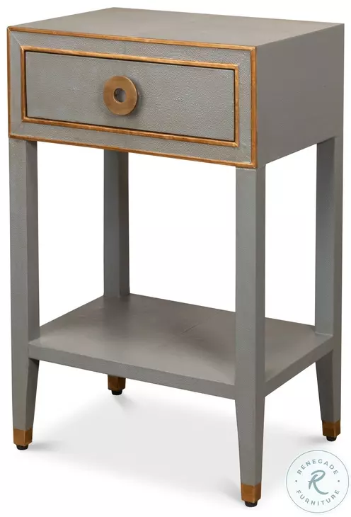 Gabriella Storm Grey 1 Drawer Nightstand