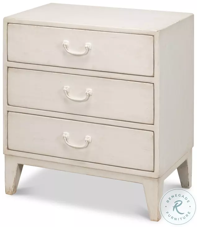 Willow Antique White 3 Drawer Commode