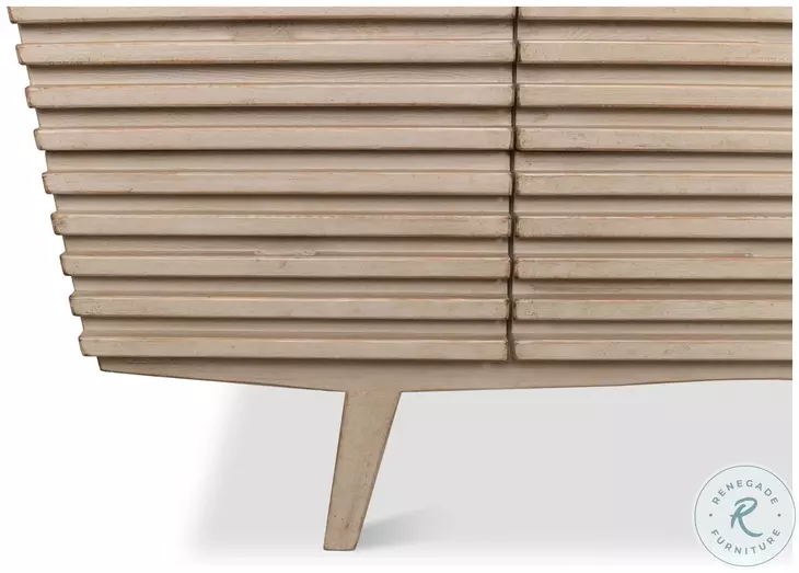 Ribbed Stone Grey 9 Drawer Commode