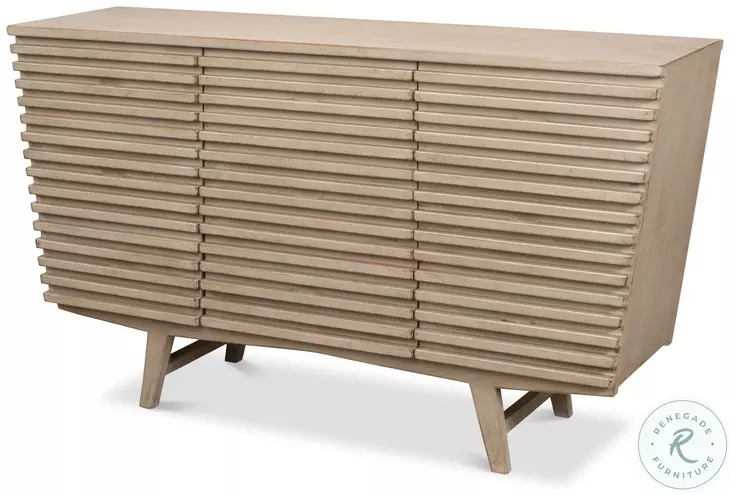 Ribbed Stone Grey 9 Drawer Commode