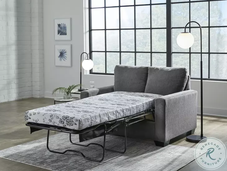 Rannis Pewter Twin Sofa Sleeper