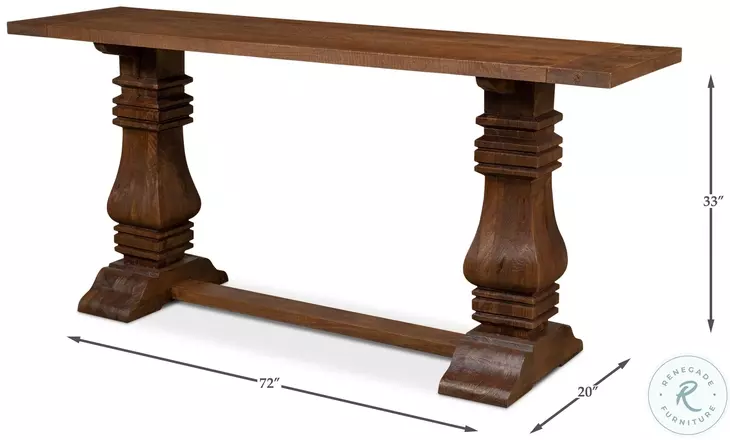 Colette Brown Console Table
