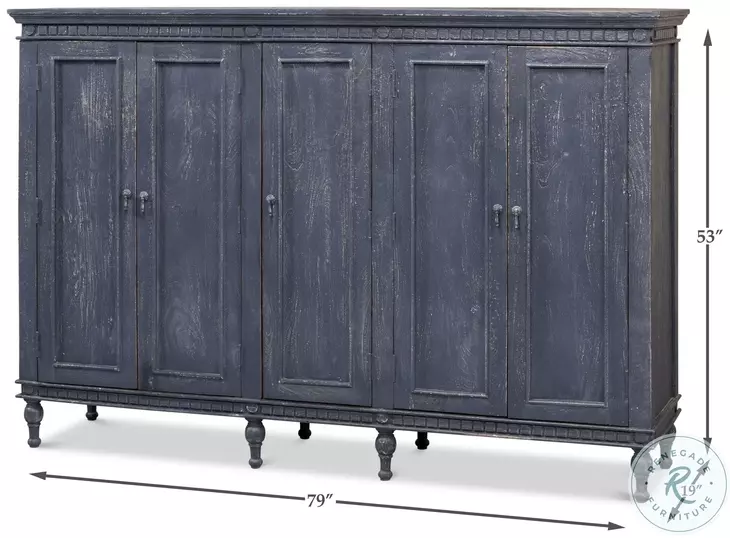 Ashlyn Colonial Blue Sideboard