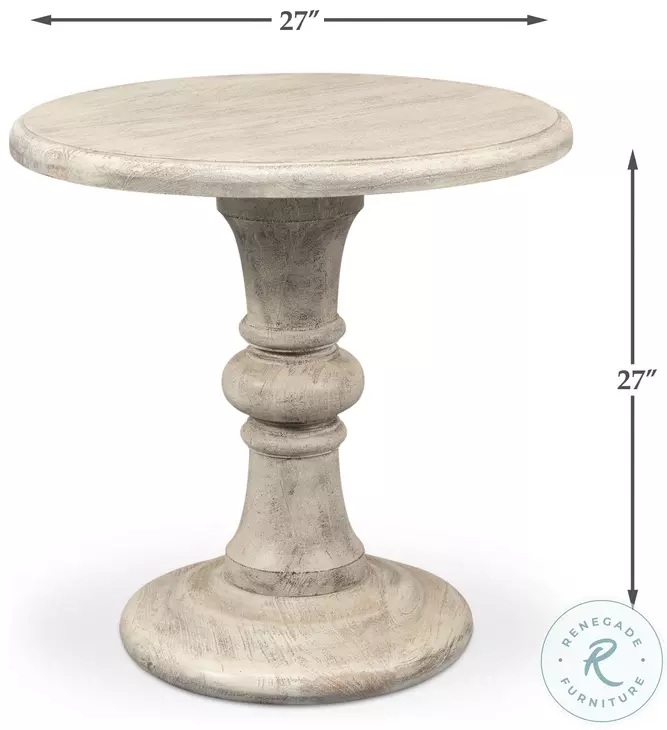 Cecelia Natural Round Pedestal Dining Table