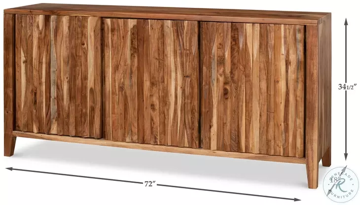 Facet Light Brown 3 Door Sideboard