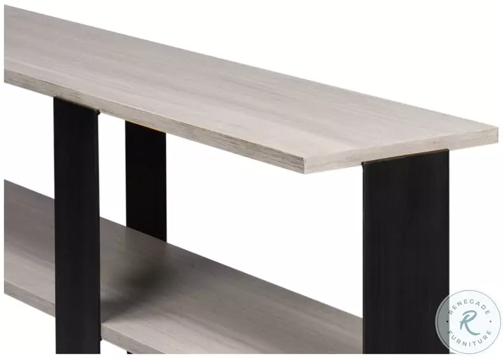 Covet Ivory Bianca And Black Console Table