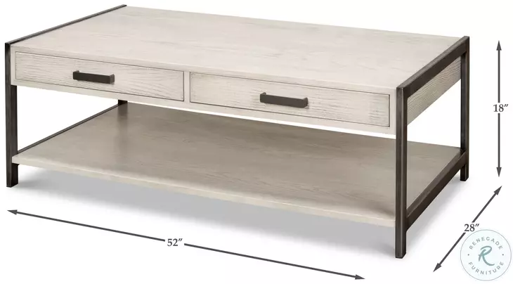 Covet Ivory Bianca Cocktail Table
