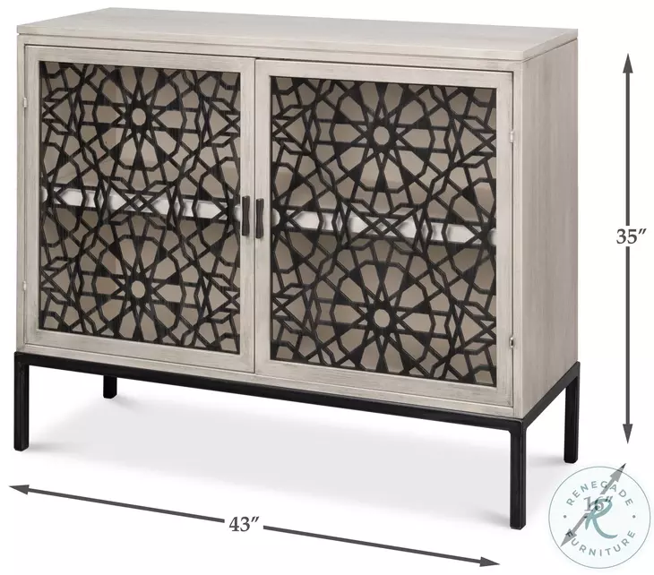 Covet Ivory Bianca Door Chest