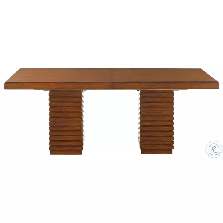 Ocean Club Sun Drenched Sienna Peninsula Extendable Dining Table