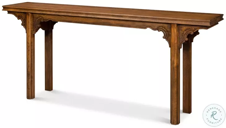 Equestrian Brown Console Table