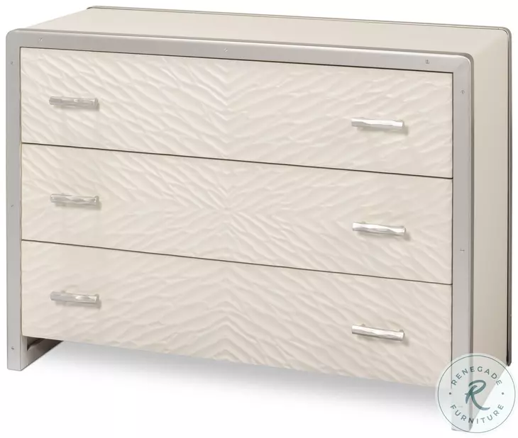 Textures Ivory 3 Drawer Commode