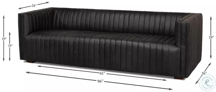 Everett Black Sofa