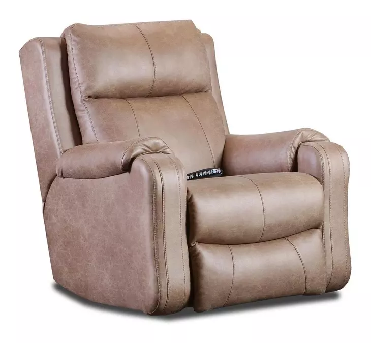 Contour Vintage Sand Power Headrest Reclining Living Room Set with USB Charging