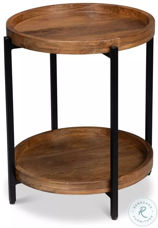 Profile Brown Round End Table