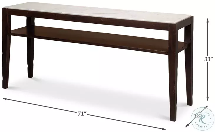 Versatilis Brown And White Console Table