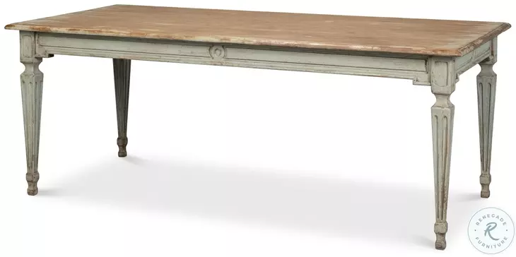 Elise Natural And Sage Dining Table