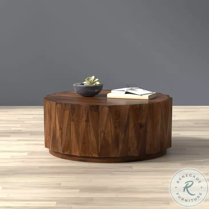 Denali Brown Round Cocktail Table