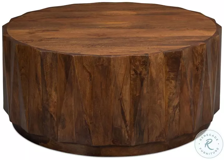 Denali Brown Round Cocktail Table