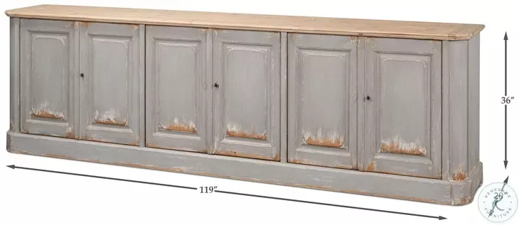 Karlsson Antique Swedish Grey Sideboard